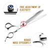 8.0 Inch Nimpson, Silver, Dense Tooth Scissors, Pet Grooming Scissors