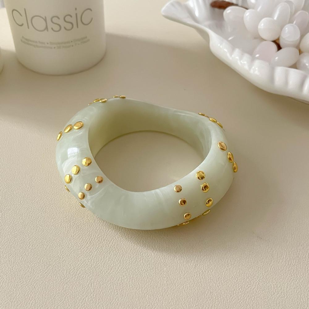 Vintage Acrylic Bangle Bohemian Chunky Bangle Creative Cuff Bracelets  Gift