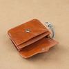 PU Leather Card Holder Lightweight Small Wallet Purse Car Key Chain  Travel