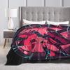 VOX H-Hazbin Hotel Alastor Game Super Warm Blanket Plush Bedding Throws Fashion Couch Chair Flannel Bedspread Sofa Bed Cover