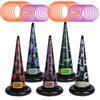 5pcs Inflatable Witch Hat Ring Toss Games with 20pcs rings Adults Kids Favors Halloween Party Outdoor Family Games Home Decor