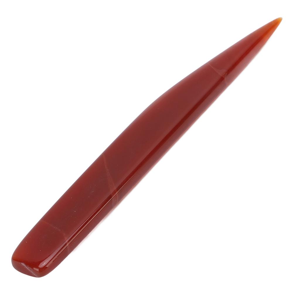 Agate Polishing Burnisher Jewellery Hand Polishing Burnisher Grinding Scraping Tool for Gold Silver Jewellery Red