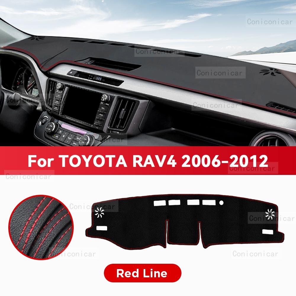 For TOYOTA RAV4 2006-2012 2011 Car Dashboard Cover Mat Sun Shade Pad Avoid Light Mat Instrument Carpet Protection Accessories