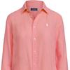 Polo Ralph Lauren Solid Color Logo Embroidered Single-Breasted Long Sleeve Shirt Women Shirts Pink 211867454-020