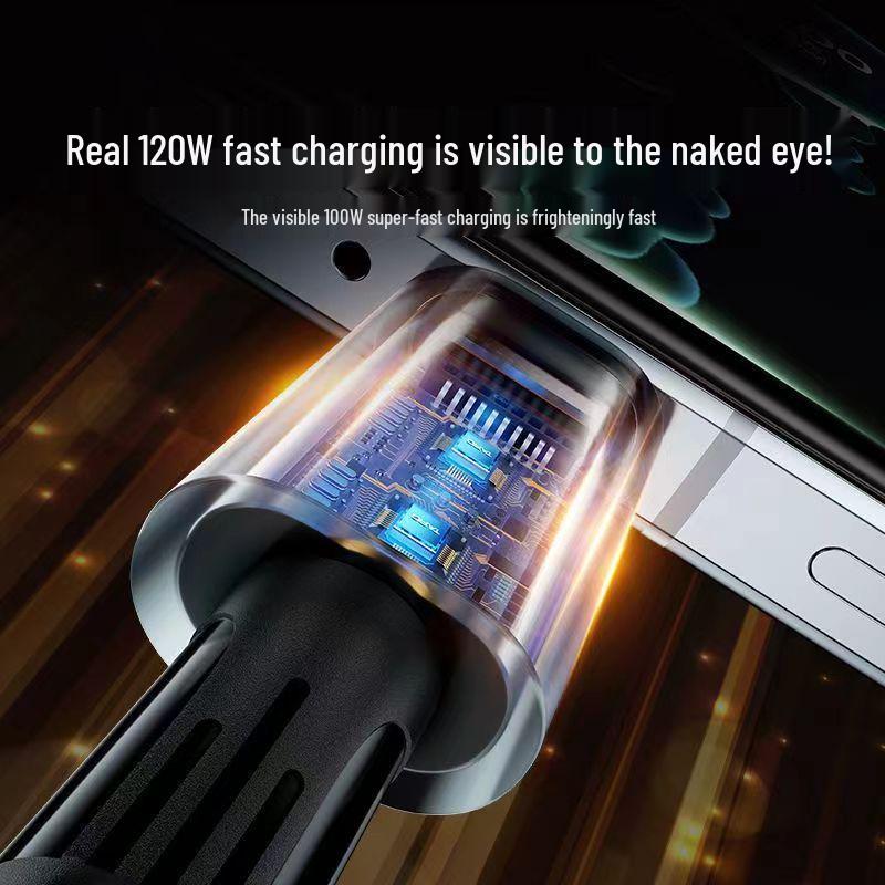 120W USB-C Fast Charging Cable for Laptops and Phones (10A)