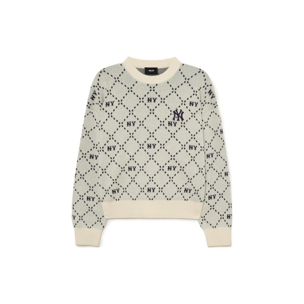 New MLB Sweatshirts Women's Ecru 3FKPM0134-50CRD