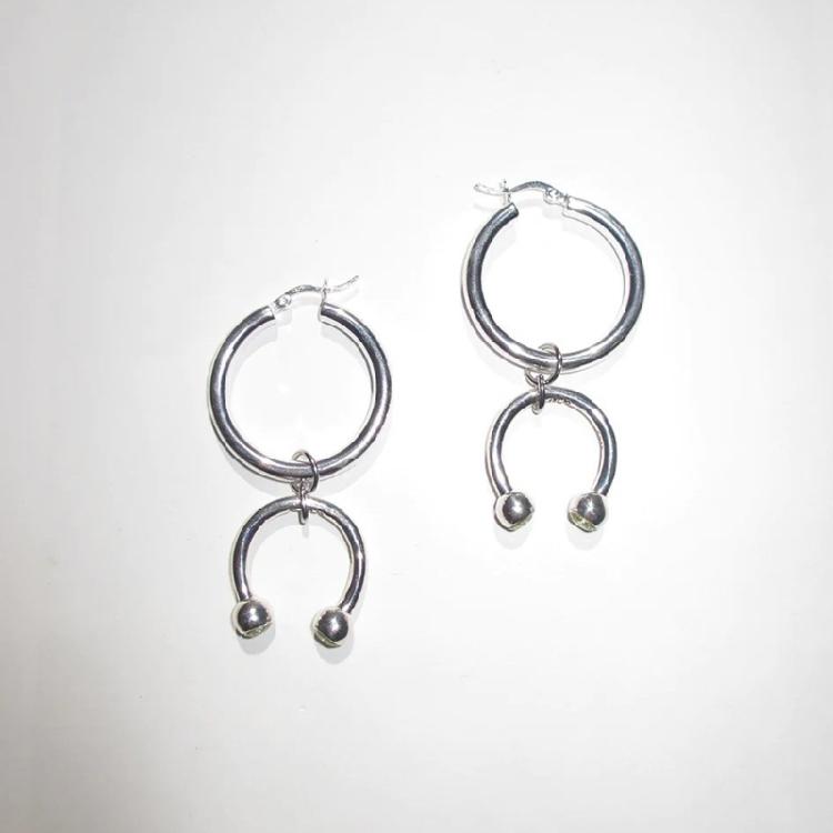 Chic Horseshoe Bag Pendant Key Accessory Fashion Dangle Earrings Key Pendant