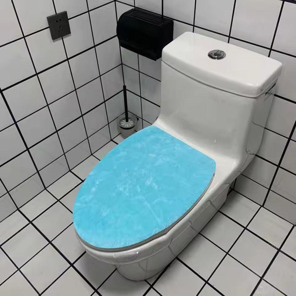Staubdichte Toilettenstaubabdeckung, weiche Toilettendeckelschutzhüllen, Toilettenkissenmatte