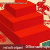 A4 Chinese Red Origami Handmade Paper for Window Decoration