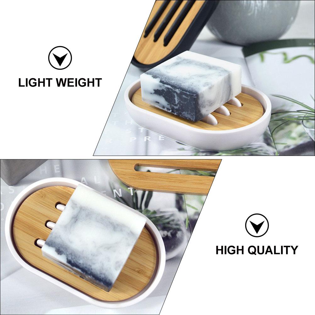 Soap Dish Bamboo Soap Box Soap Holder Drainage Soap Tray Soap Tray Holder