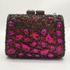 WHTUOHENG Green Diamond  Evening Clutch Handbag Girls Big Rhinestones For Women Rose Red Purses Ladies Party Prom Lady Bags