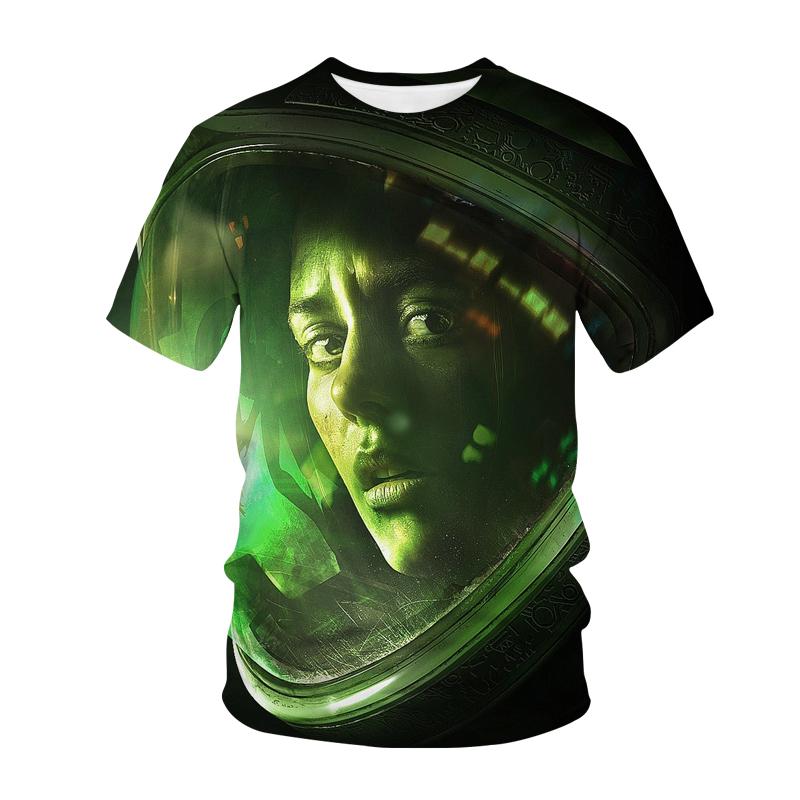 Alien T-Shirts Animal Pattern 3D Print Women Men Casual Short Sleeve T Shirt Y2k Harajuku Streetwear Tees Tops Unisex Clothing