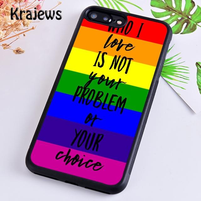 Krajews Gay Pride LGBT Flag Springs Phone Case Cover For iPhone 17 Air 16 15 14 plus 12 13 pro max coque Fundas