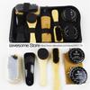 Professional Shoes Care Kit Portable For Boots Sneakers Cleaning Set Polish Brush Horn Shine Polishing Tool For Leather Shoes