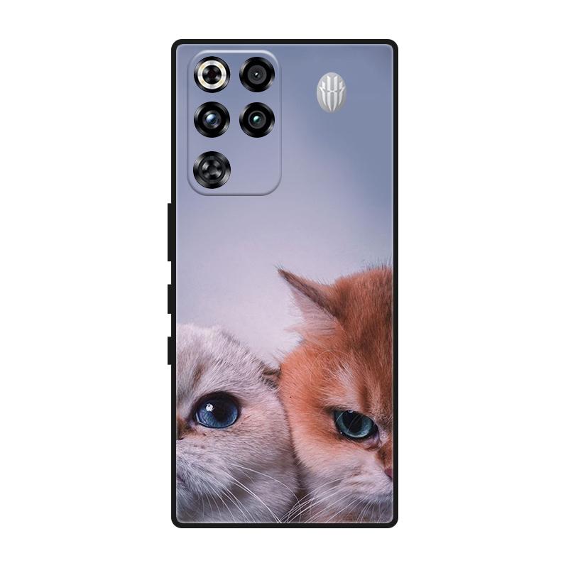 Case For Nubia Red Magic 11 Pro Plus Case Cool Silicone Protective Cover for Red Magic 11 Pro+ 5G Bumper Fundas Black Coque