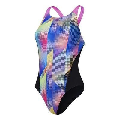 Womens/Ladies Recordbreaker Digital All-Over Print Training One Piece Swimsuit