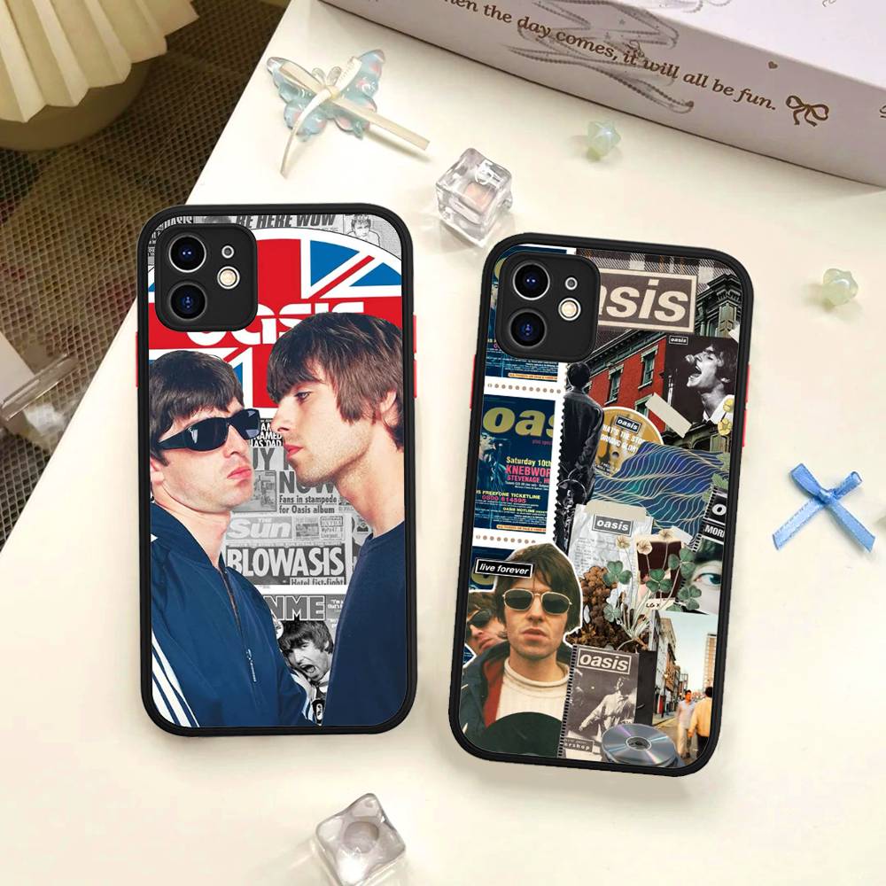 Classic Rock Band O-Oasis Phone Case For IPhone 16 15 14 11 12 13 Pro Max Plus 12 XS Max Back Cover Matte Case