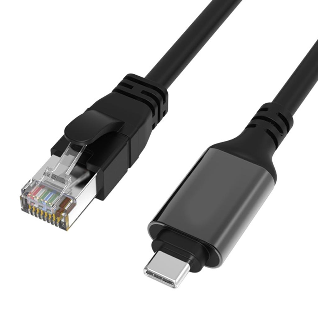 High Speed USB Type C to RJ45 Gigabit Ethernet Adapter Network Cable 1000Mbps Connector for Office and Entertainment