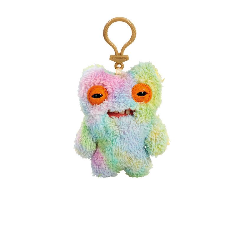 Portachiavi Peluche Fuggler Cartone Animato Mostro Denti Divertenti Bambola Ripiena Coniglio Ciondolo per Borsa Regali