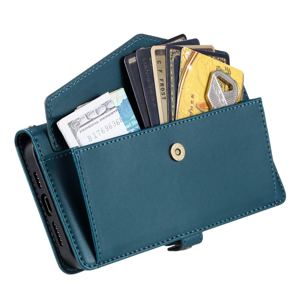 Husă de piele pentru Motorola Edge 60 Pro 5G cu curea de mână, portofel, suport, husă pentru telefon