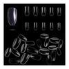 Nail Tips Transparent False Nails 500PCS Clear Long Square Full Coverage False Nails Clear Markless Manicure DIY Nails Commercial Use Nail Artist