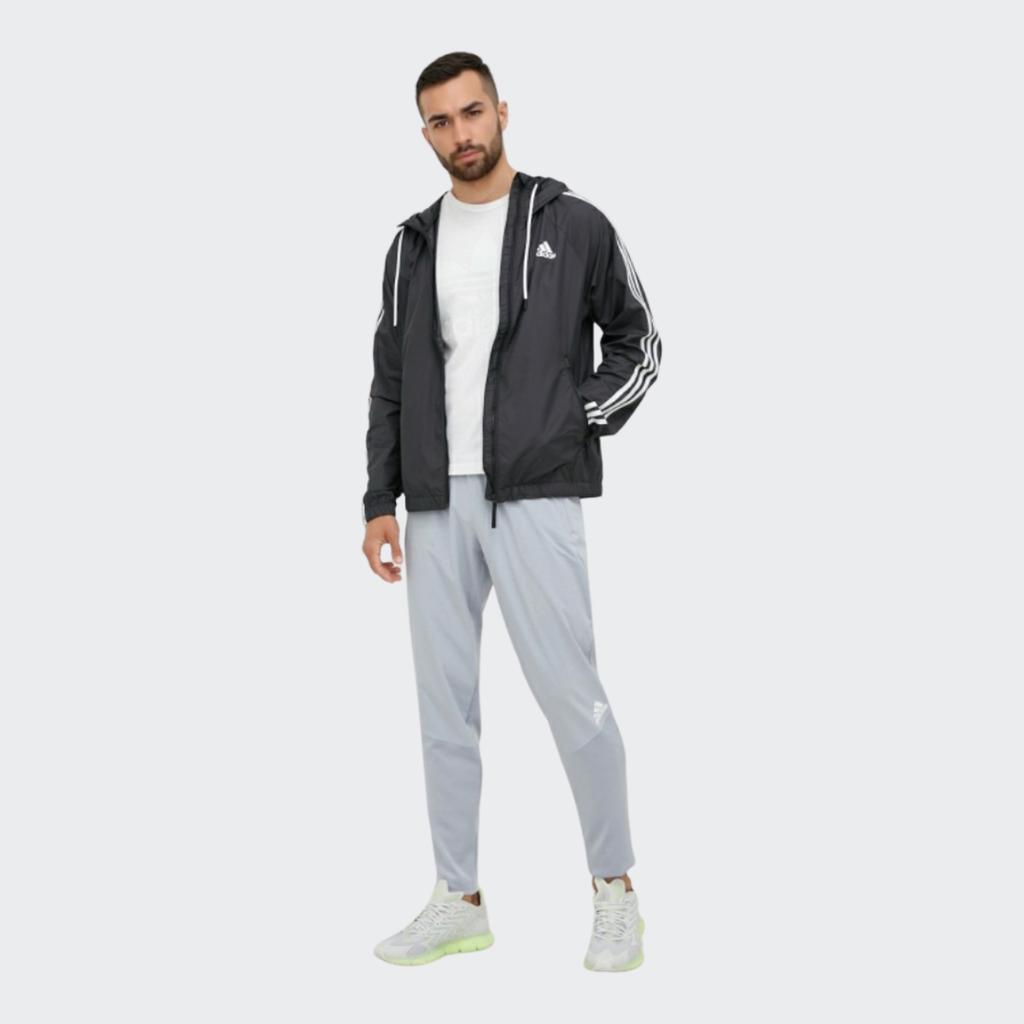 New Adidas 3 Stripes Jackets Men Black H65776