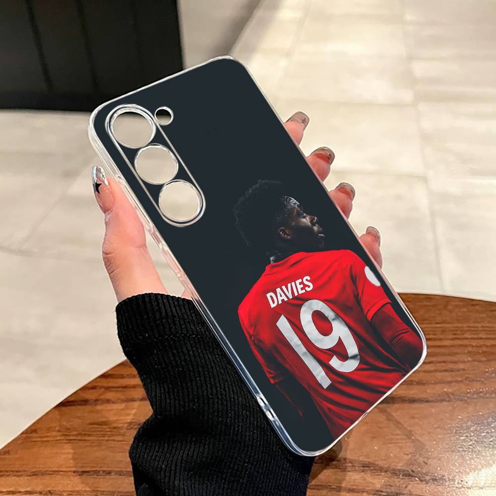 A-Alphonso Davies Handyhülle für SamsungA10,12,20,21S,30,31,40,50,51,52,70,71 Transparente Hülle