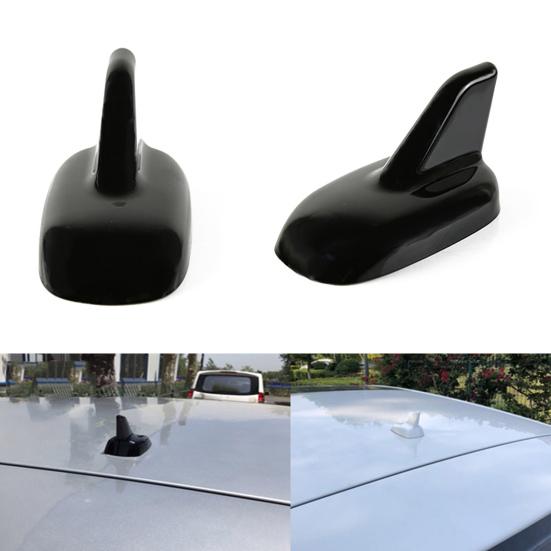 Antenna Cover Self-adhesive Exterior Decoration Streamlined Design Roof Antenna Shark Fin Cover Trim for Car