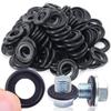 Rubber Gasket Oil Drain Screw Gasket for Automotive Oil Pan Replacement Parts Protects Against Dirt for Chevrolet Ford M12/M14