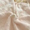 2026 Korean Winter Milk Fleece Bedding Set High Weight Warm Thick Ruffled Trim 4-Piece