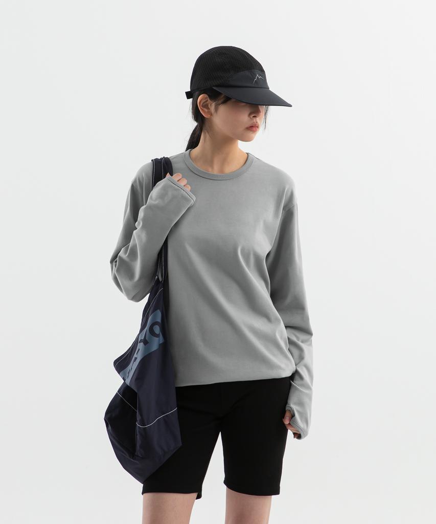 BRENSON [Cooling] Slick Fingerhole Round Long Sleeve ( 4 Colors )