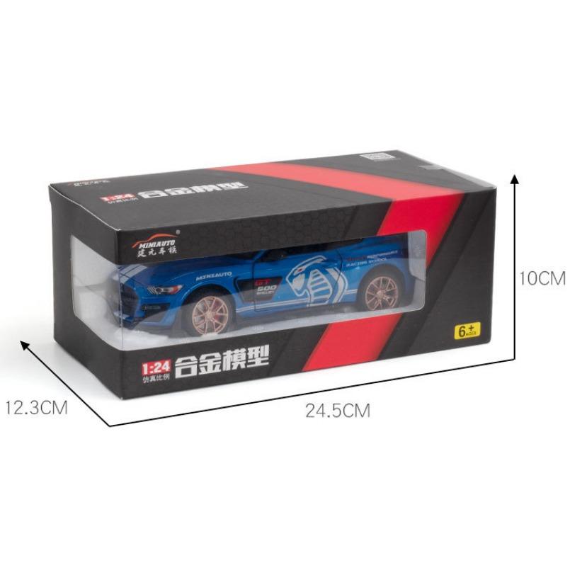 1/24 FORD MUSTANG SHELBY GT500 aliaj mașină model turnată sub presiune și vehicule de jucărie mașinuță jucării pentru copii cadouri de Crăciun băieți jucărie