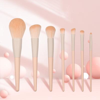 Portable 7Pcs Makeup Brush Set Soft Makeup Concealer Brush Blush Loose Powder Brush Eye Shadow Foundation Brush Beauty Tools
