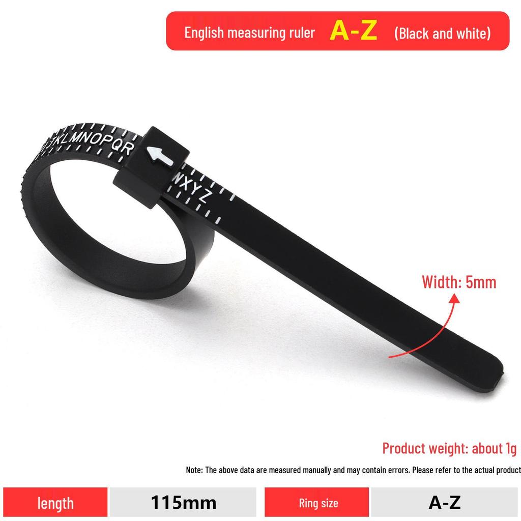 Portable Finger Ring Size Measuring Tape - Soft & Flexible Ruler for Accurate Finger Circumference Measurement