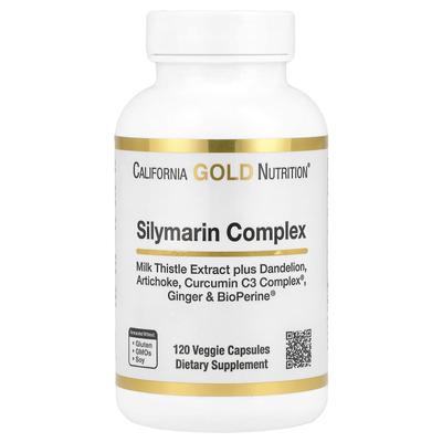 Complesso di silimarina, Tarassaco, Carciofo, Curcumin C3 Complex, Zenzero ed Estratto di Cardo Mariano con Bioperine, 120 Capsule Vegetali
