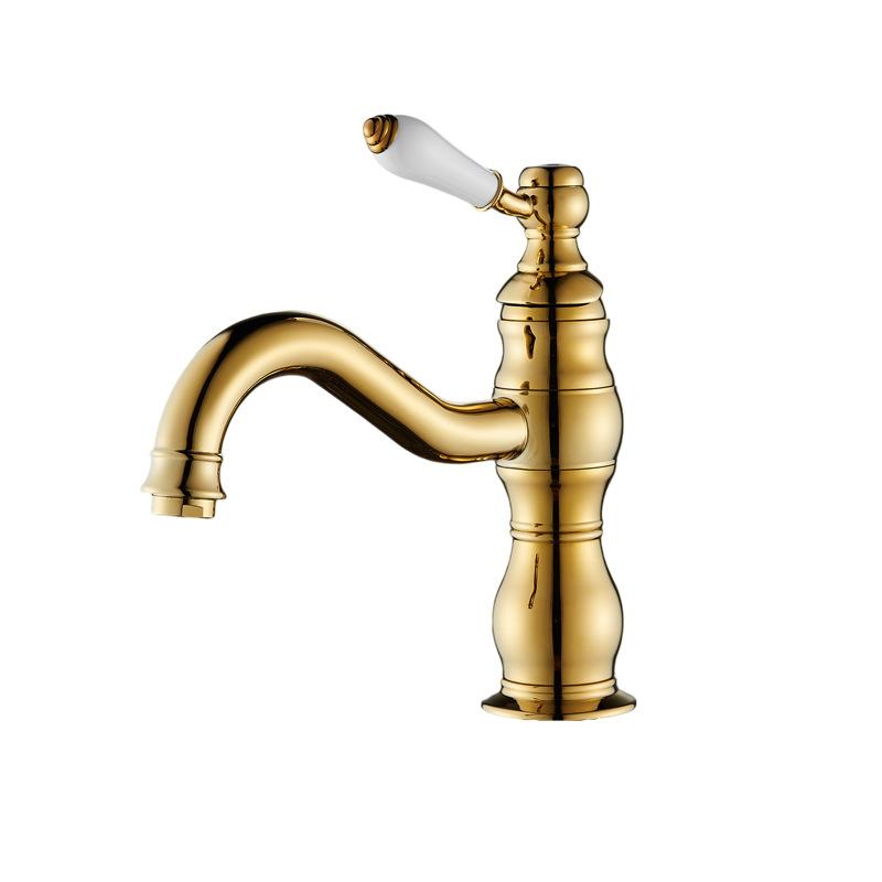 Brass Basin Faucets Europe Style Bathroom Sink Tap Washbasin Faucet Rotation Single Lever Hot Cold Water Basin Mixer Tap