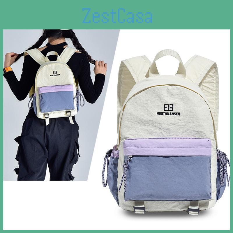 Solid Letter Color Backpack Travel Waterproof Wearresistant Large Capacity