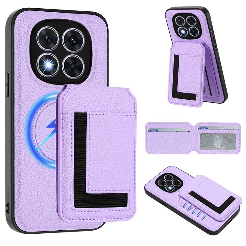 For Redmi 14C 14R A4 A3 13C A3X Note 13 14 Pro Plus Pro+ 13R Turbo3 4G 5G Case Cover Card Holder Stand Coin Magnetic Wallet Supports Wireless Charging