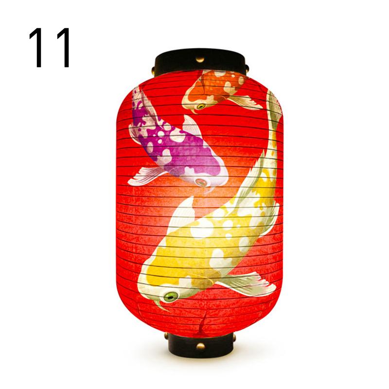 Japanese Lucky Koi Fish Lantern Waterproof Cloth Mid-Autumn Festival Decor Lanterns Cuisine Sushi Izakaya Advertising Sign
