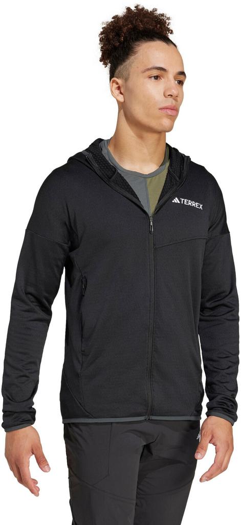 Adidas Terrex Xperior CLIMAWARM Light Fleece Hooded Jacket Black (JE1346)
