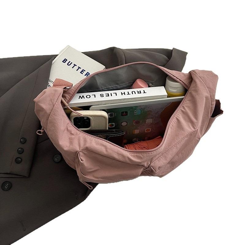 Men's and Women's Casual Messenger Bags Women's Shoulder Bags Large Capacity Multi-pocket Canvas Bags Outdoor Sports Bags