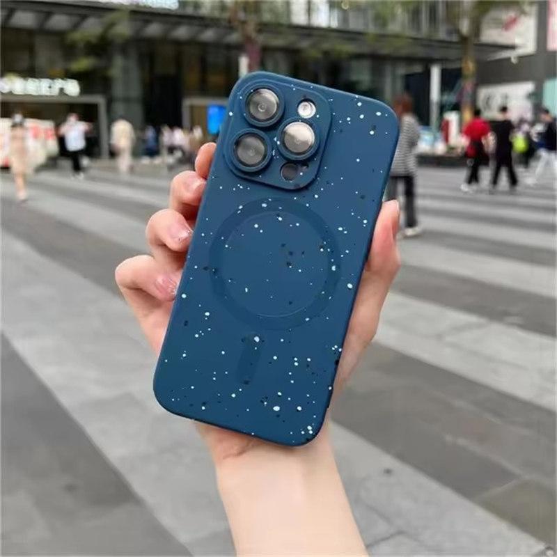 Matte Soft Silicone Case For iPhone 16 15 14 13 12 11 Pro Max For Magsafe Wireless Charging Magnetic Bumper Back Cover