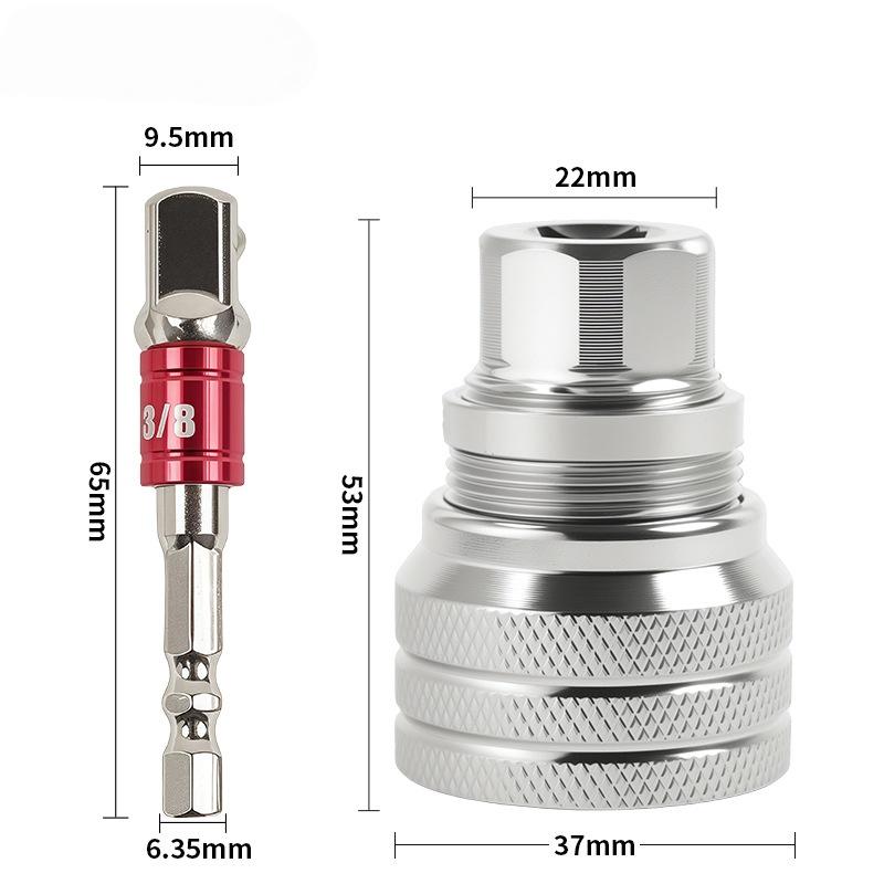 Adjustable Socket Wrench Set Multi-Function 3/8" Drive 10-19 Mm Adjustable Hex Universal Socket