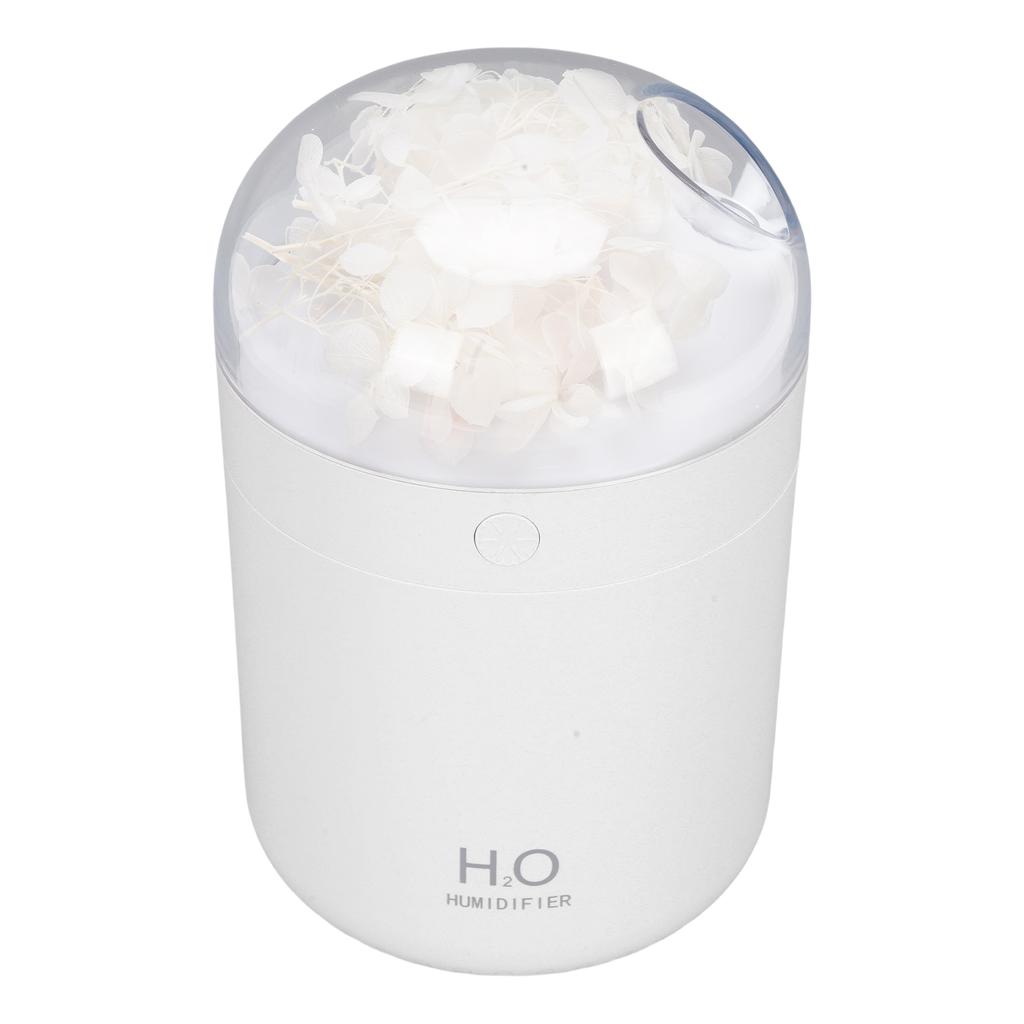 Eternal Flower Humidifier 2W 500ML Water   USB Powered Desktop Humidifier with 7 Color Light for Bedroom  