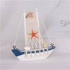 Fishing Boat Garden Sailing Model Sailboat Ornaments Miniature Figurines Micro Landscape Sailing