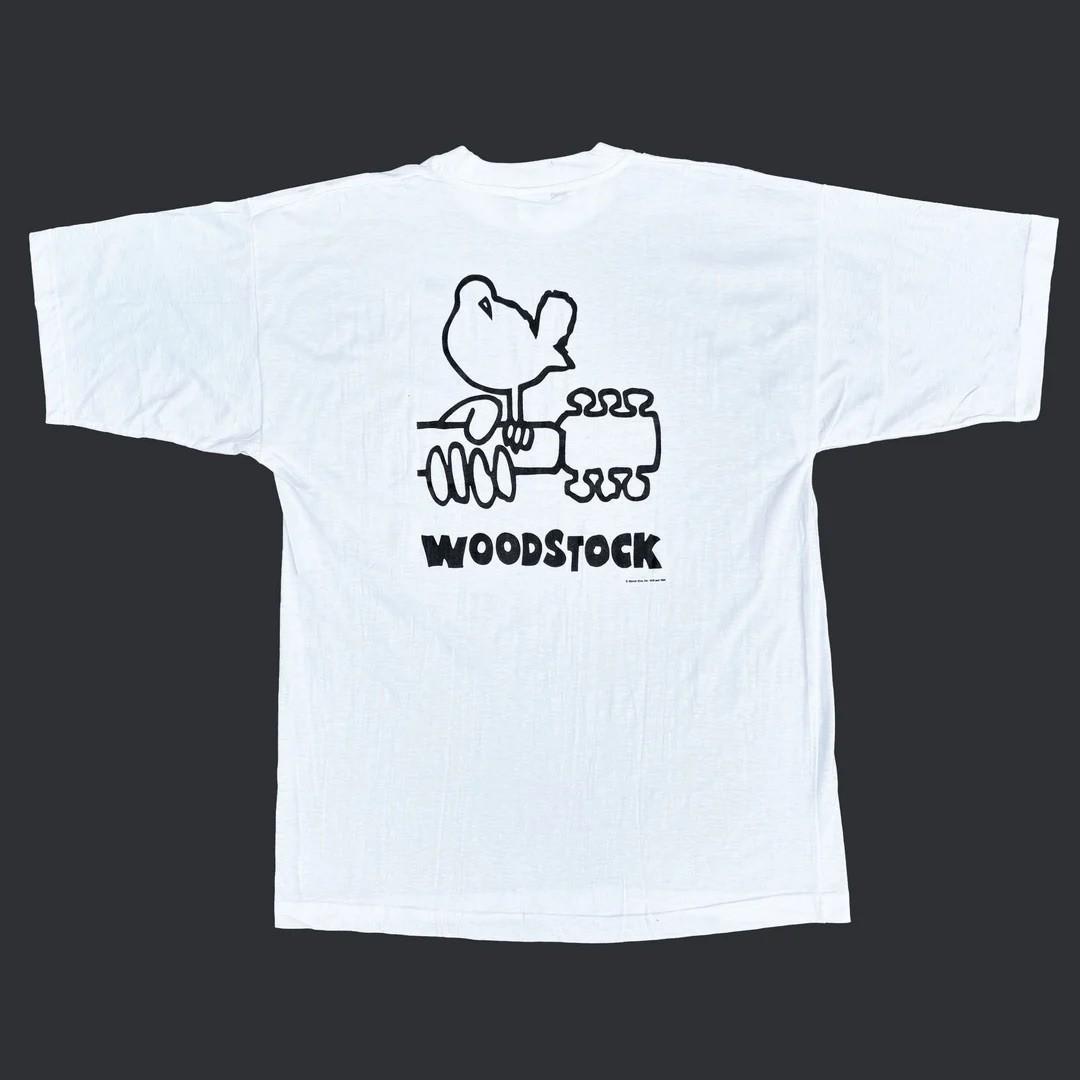 Woodstock Music Festival 1990 90s Vintage Logo Promo Rare Warner Bros Unisex T-Shirt XXL