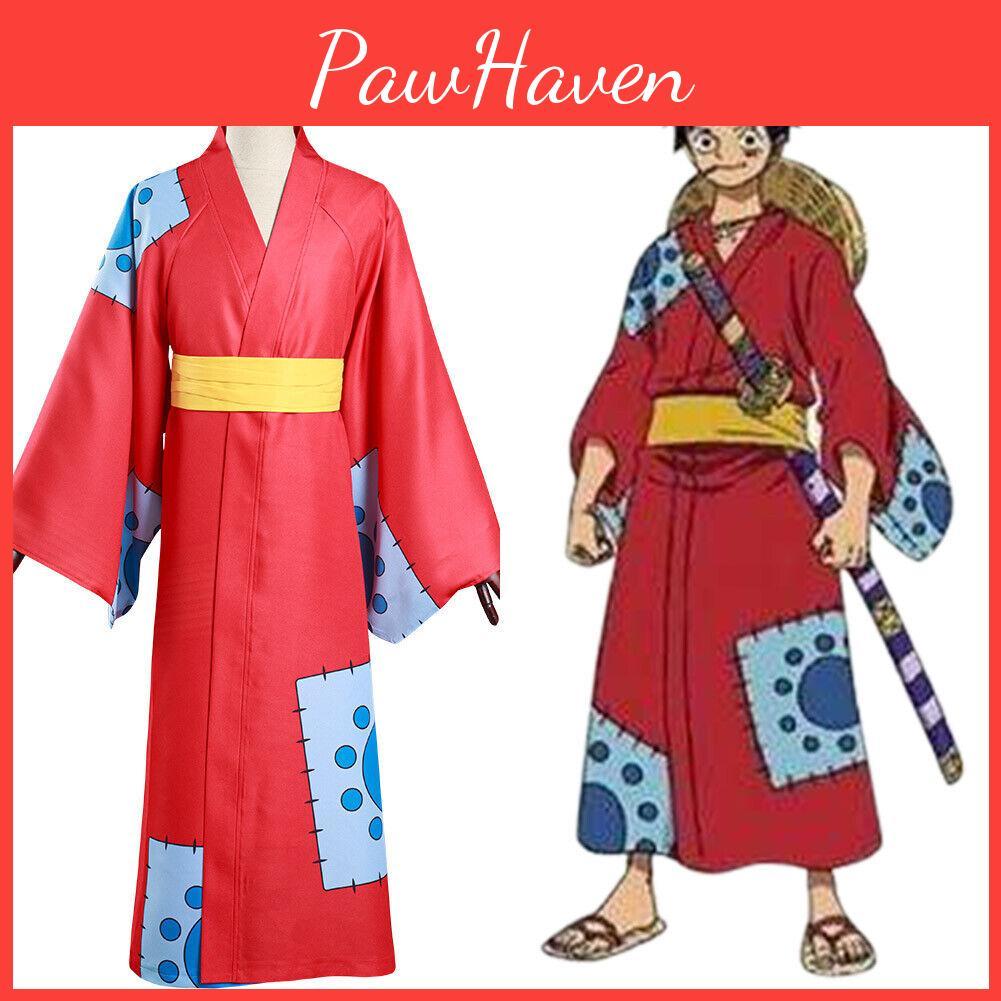 One Piece Wano Country Cosplay Costume For Monkey D Luffy Fans
