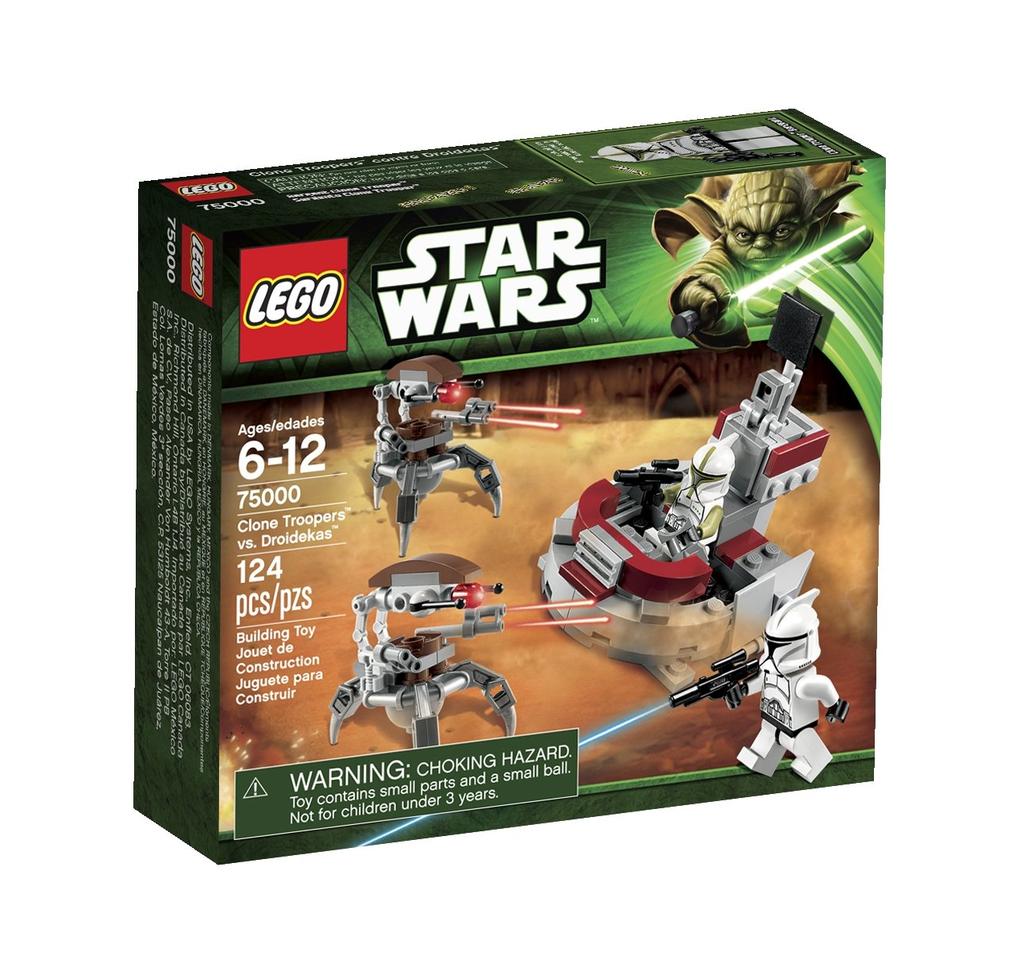 LEGO Star Wars Clone Troopers vs Droidekas 75,000 Block Toy (Parallel Import)