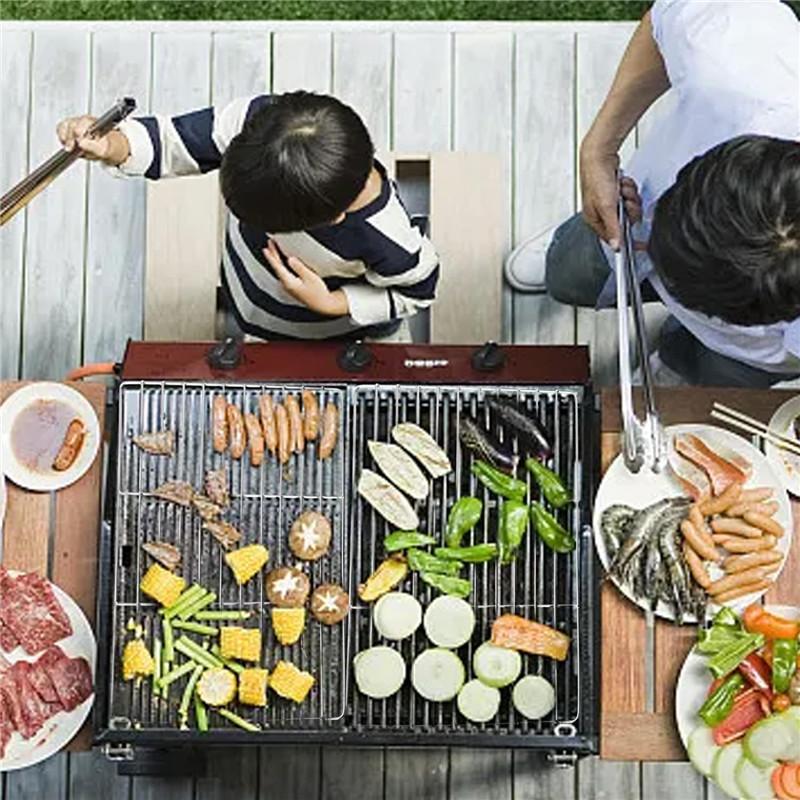 2-Piece Set for Baking Stainless Steel Wire Grill Oven Baking Barbecue Net