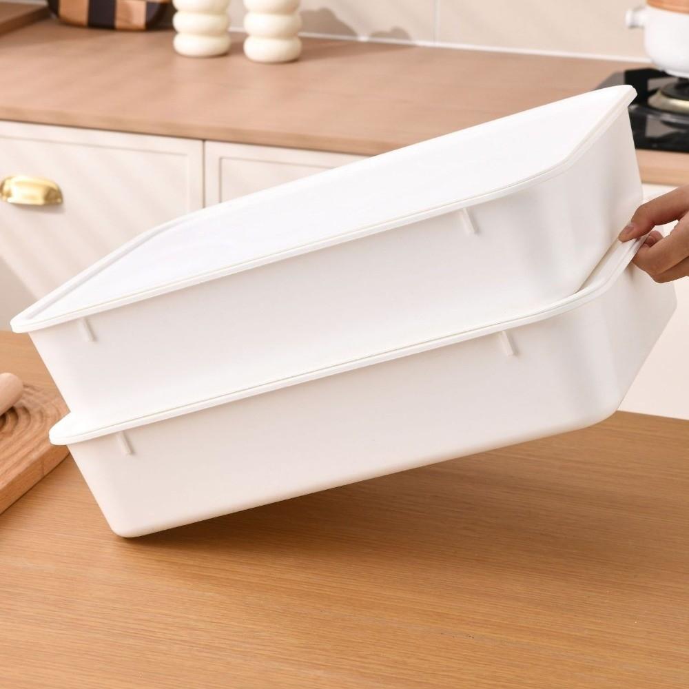 1/2 Pieces Air Tight Dough Proofing Box Sturdy Food Grade Proofing Container with Cover Food Storage Container Pastry Proofing
